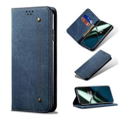 Denim Texture Flip Leather Phone Case, For OnePlus 11, For OnePlus 11R, For OnePlus Ace 2 5G, For vivo iQOO 11, For Samsung Galaxy A54 5G