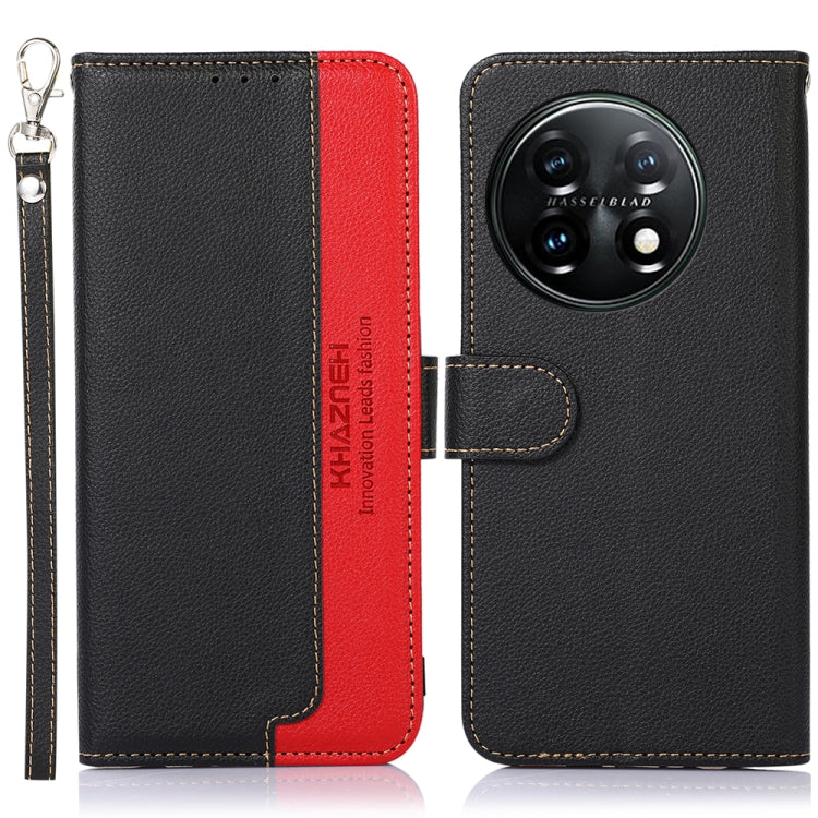 KHAZNEH Litchi Texture Leather RFID Phone Case, For OnePlus 11, For OnePlus Nord CE 3 Lite, For Motorola Moto E13, For Motorola Moto G53 5G