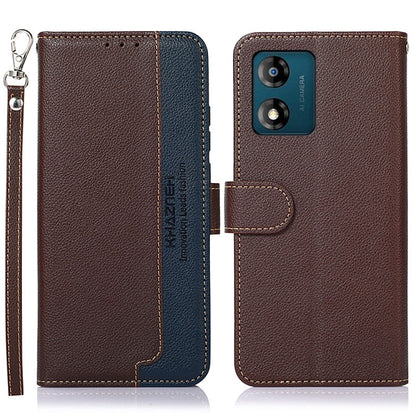 KHAZNEH Litchi Texture Leather RFID Phone Case, For OnePlus 11, For OnePlus Nord CE 3 Lite, For Motorola Moto E13, For Motorola Moto G53 5G