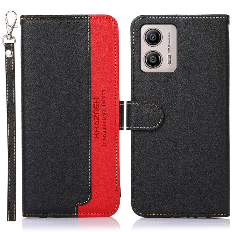 KHAZNEH Litchi Texture Leather RFID Phone Case, For OnePlus 11, For OnePlus Nord CE 3 Lite, For Motorola Moto E13, For Motorola Moto G53 5G