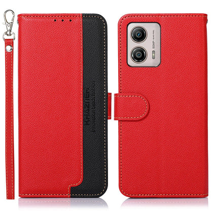 KHAZNEH Litchi Texture Leather RFID Phone Case, For OnePlus 11, For OnePlus Nord CE 3 Lite, For Motorola Moto E13, For Motorola Moto G53 5G