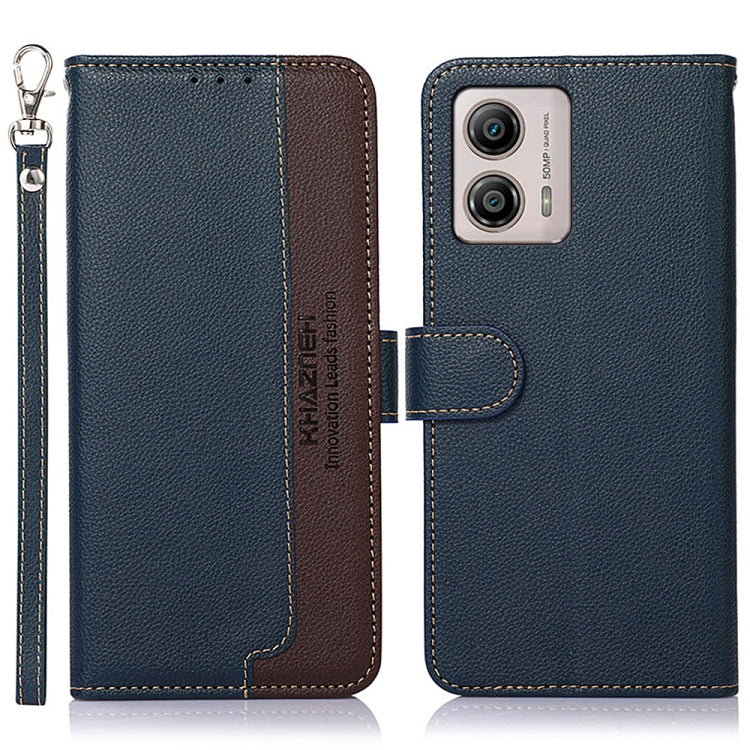 KHAZNEH Litchi Texture Leather RFID Phone Case, For OnePlus 11, For OnePlus Nord CE 3 Lite, For Motorola Moto E13, For Motorola Moto G53 5G