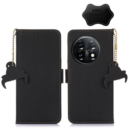 Genuine Leather Magnetic RFID Leather Phone Case, For OnePlus 11, For OnePlus Nord CE 3 Lite, For Motorola Moto E13, For Motorola Moto G53 5G