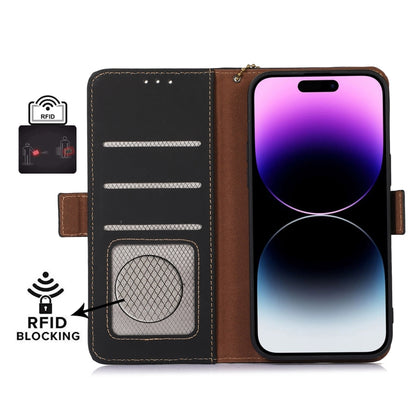Genuine Leather Magnetic RFID Leather Phone Case, For OnePlus 11, For OnePlus Nord CE 3 Lite, For Motorola Moto E13, For Motorola Moto G53 5G