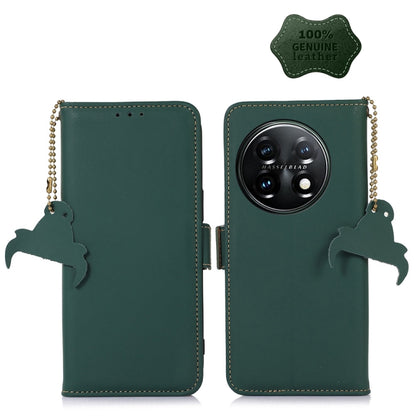 Genuine Leather Magnetic RFID Leather Phone Case, For OnePlus 11, For OnePlus Nord CE 3 Lite, For Motorola Moto E13, For Motorola Moto G53 5G