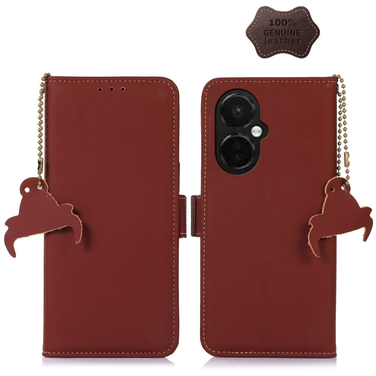 Genuine Leather Magnetic RFID Leather Phone Case, For OnePlus 11, For OnePlus Nord CE 3 Lite, For Motorola Moto E13, For Motorola Moto G53 5G