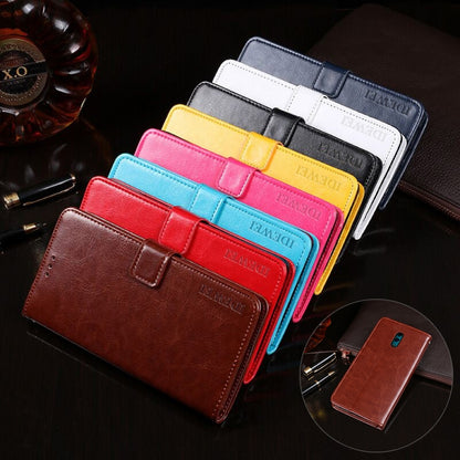 idewei Crazy Horse Texture Horizontal Flip Leather Case with Holder & Card Slots & Wallet, For OPPO Reno, For OPPO Reno2 Z, For OPPO Reno3