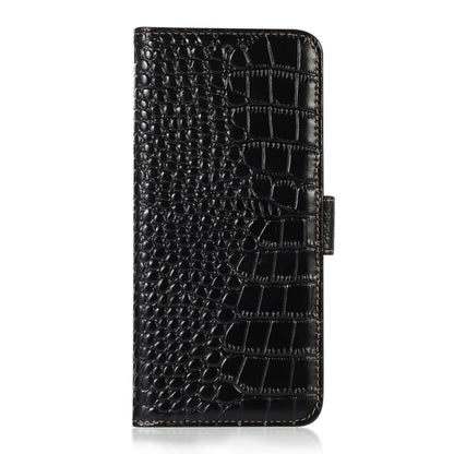 Crocodile Top Layer Cowhide RFID Leather Phone Case, For OnePlus 11 5G, For OnePlus Nord CE 3 Lite, For Motorola Moto E13 4G 2023, For Motorola Moto G53 5G