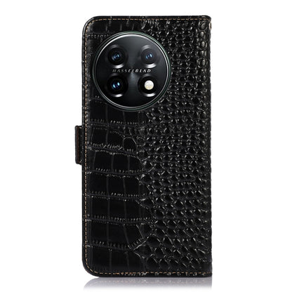 Crocodile Top Layer Cowhide RFID Leather Phone Case, For OnePlus 11 5G, For OnePlus Nord CE 3 Lite, For Motorola Moto E13 4G 2023, For Motorola Moto G53 5G