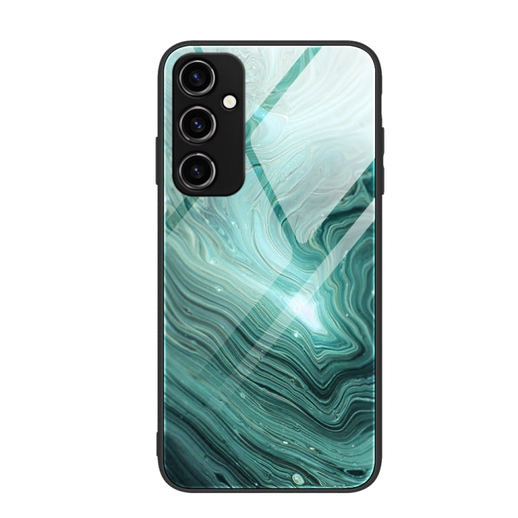 Marble Pattern Glass Phone Case, For Samsung Galaxy A54 5G