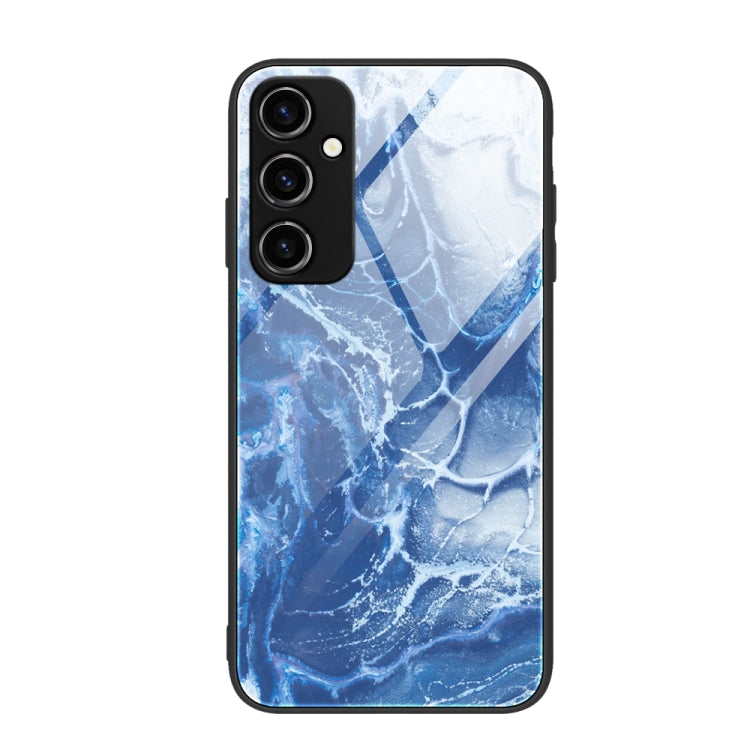 Marble Pattern Glass Phone Case, For Samsung Galaxy A54 5G