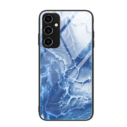 Marble Pattern Glass Phone Case, For Samsung Galaxy A54 5G