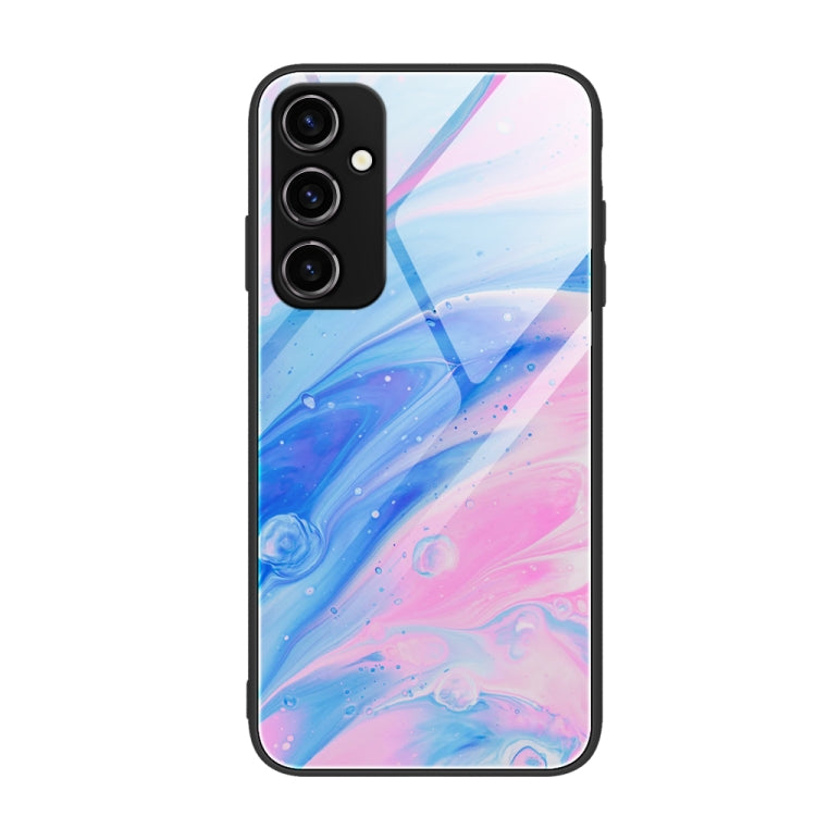 Marble Pattern Glass Phone Case, For Samsung Galaxy A54 5G