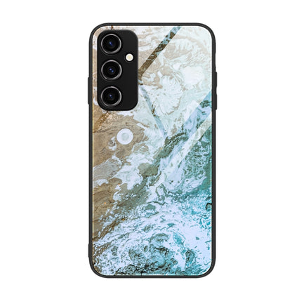 Marble Pattern Glass Phone Case, For Samsung Galaxy A54 5G