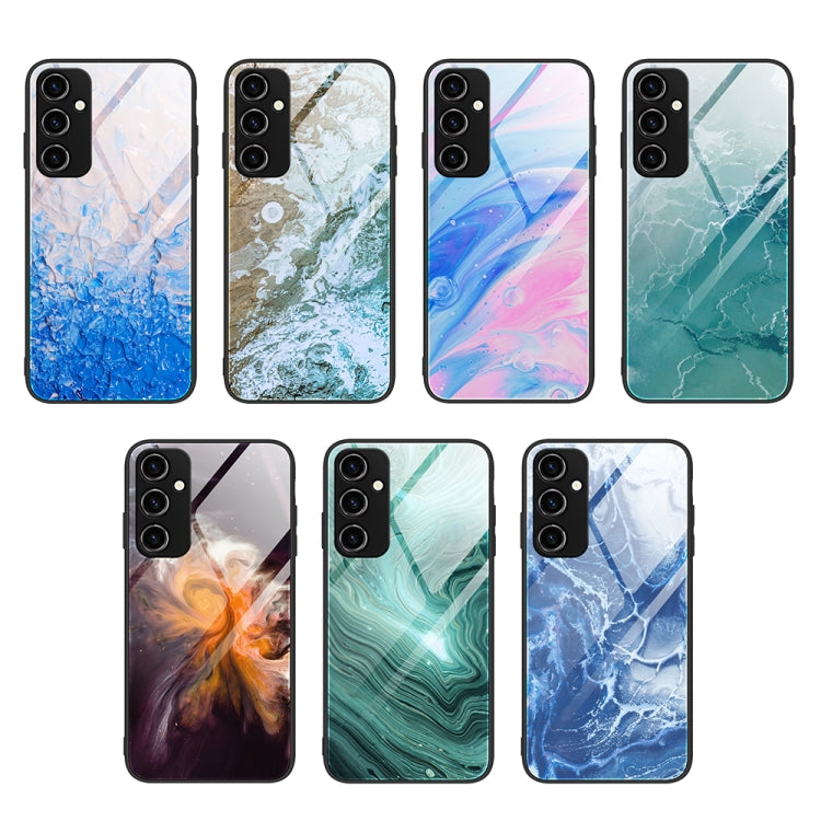 Marble Pattern Glass Phone Case, For Samsung Galaxy A54 5G