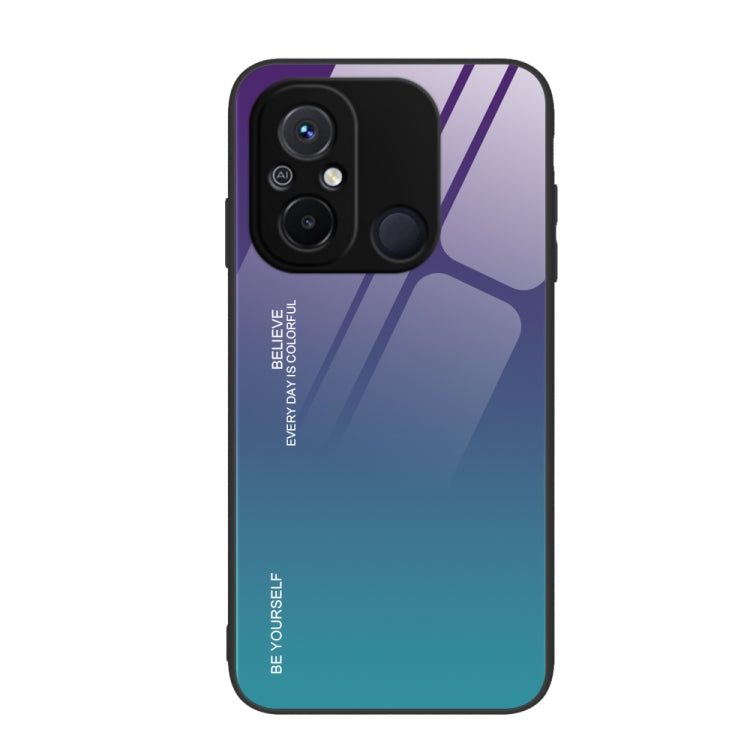 Gradient Color Glass Phone Case, For Xiaomi Redmi 12C, For Xiaomi Redmi K60/K60 Pro, For Xiaomi Redmi K60E
