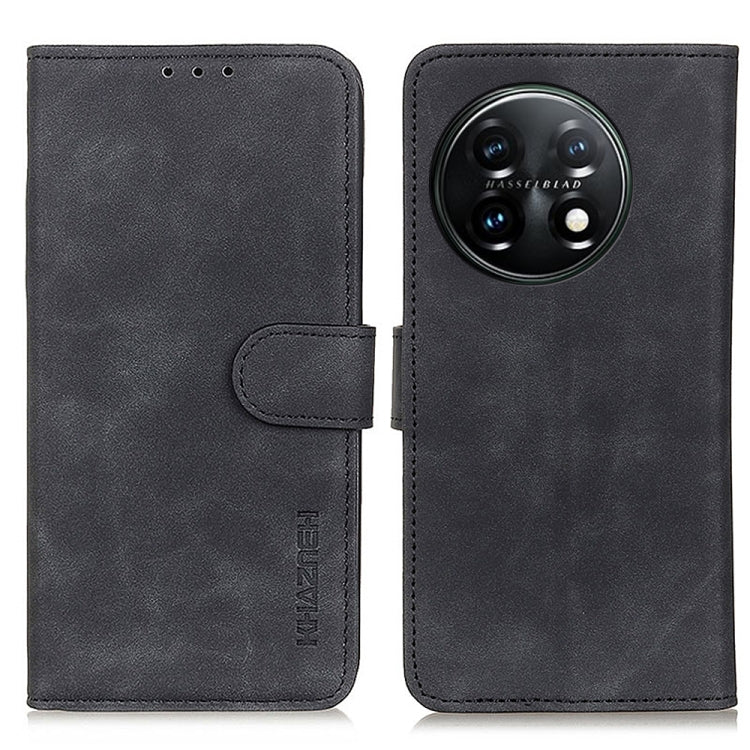 KHAZNEH Retro Texture Flip Leather Phone Case, For Motorola Moto E13 4G 2023, For Motorola Moto G53 5G, For OnePlus 11 5G, For OnePlus Nord CE 3 Lite