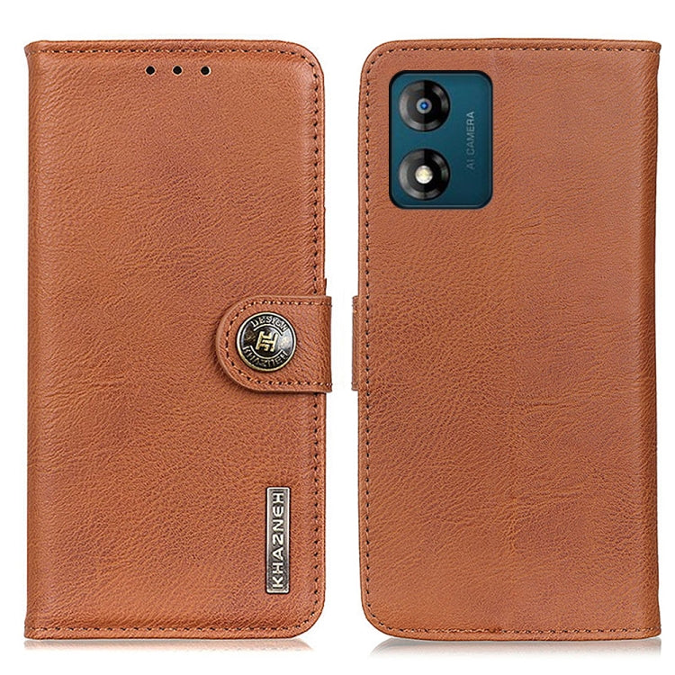 KHAZNEH Cowhide Texture Flip Leather Phone Case, For Motorola Moto E13 4G 2023, For Motorola Moto G53 5G, For OnePlus 11 5G, For OnePlus Nord CE 3 Lite
