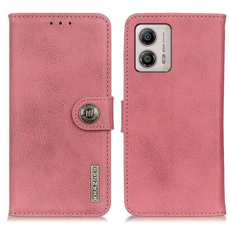 KHAZNEH Cowhide Texture Flip Leather Phone Case, For Motorola Moto E13 4G 2023, For Motorola Moto G53 5G, For OnePlus 11 5G, For OnePlus Nord CE 3 Lite