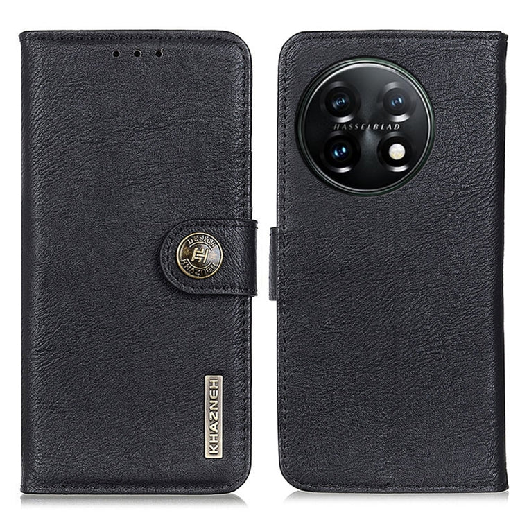 KHAZNEH Cowhide Texture Flip Leather Phone Case, For Motorola Moto E13 4G 2023, For Motorola Moto G53 5G, For OnePlus 11 5G, For OnePlus Nord CE 3 Lite