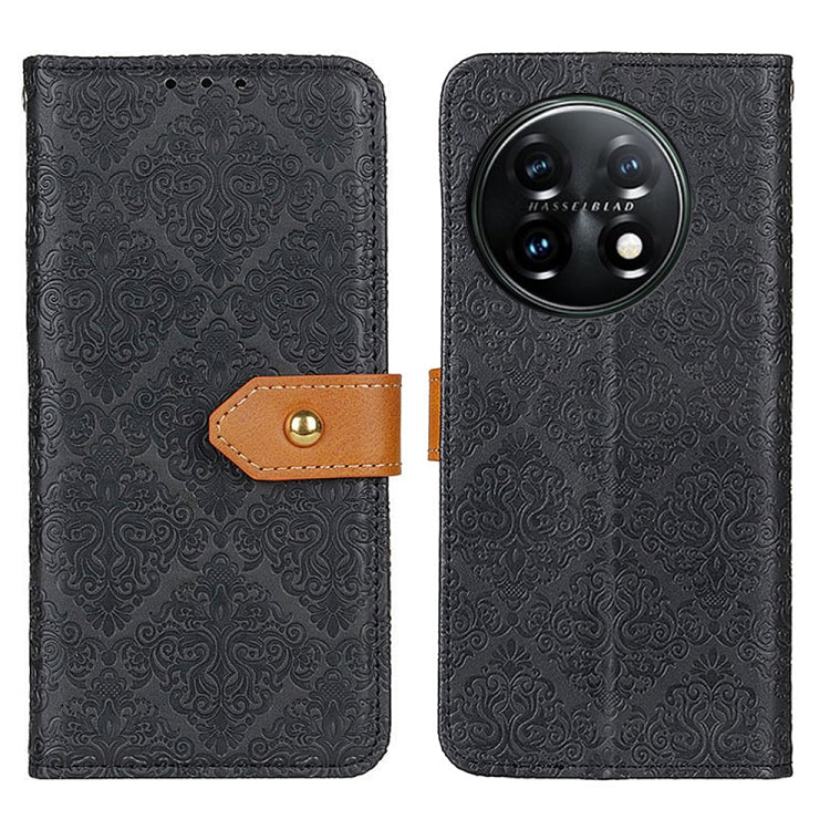European Floral Embossed Flip Leather Phone Case, For Motorola Moto E13 4G 2023, For Motorola Moto G53 5G, For OnePlus 11 5G, For OnePlus Nord CE 3 Lite