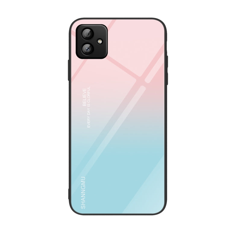 Colorful Painted Glass Phone Case, For Samsung Galaxy A04