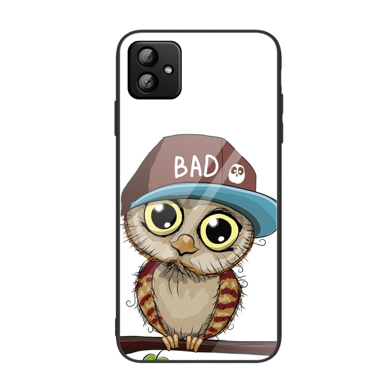 Colorful Painted Glass Phone Case, For Samsung Galaxy A04