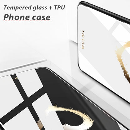 Colorful Painted Glass Phone Case, For Samsung Galaxy A04