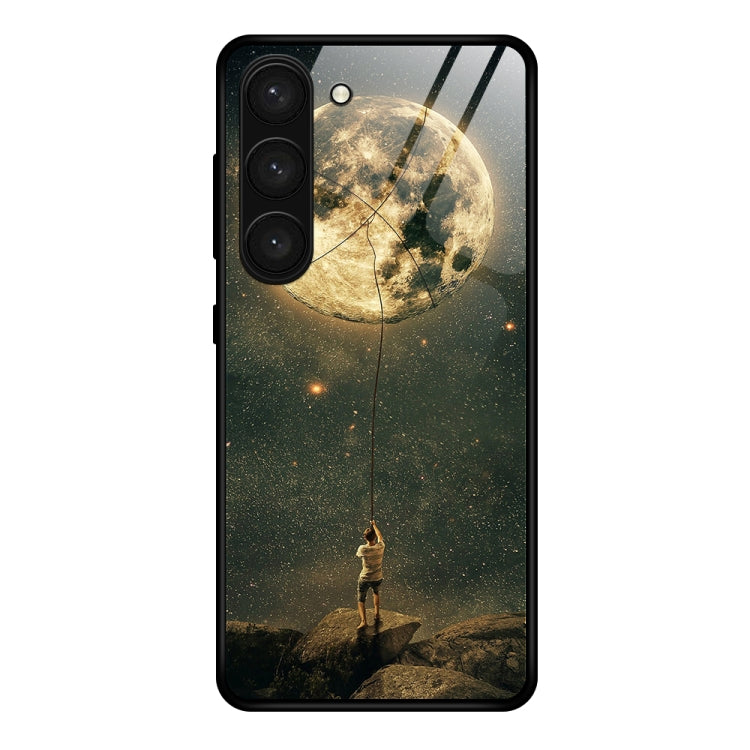 Colorful Painted Glass Phone Case, For Samsung Galaxy S23+ 5G