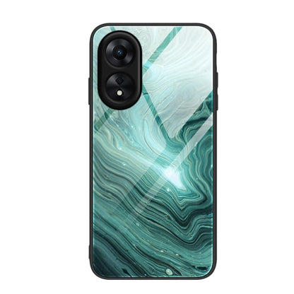 Marble Pattern Glass Phone Case, For OPPO A17, For Realme C33, For Honor Play6C