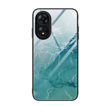 Marble Pattern Glass Phone Case, For OPPO A17, For Realme C33, For Honor Play6C
