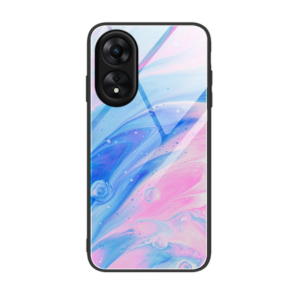 Marble Pattern Glass Phone Case, For OPPO A17, For Realme C33, For Honor Play6C