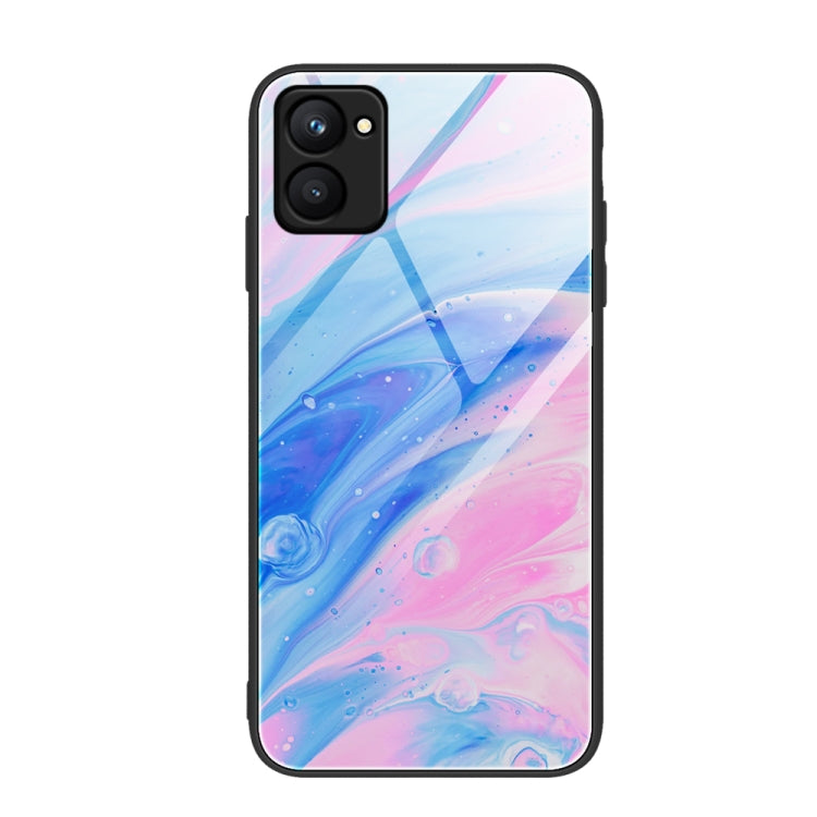 Marble Pattern Glass Phone Case, For OPPO A17, For Realme C33, For Honor Play6C