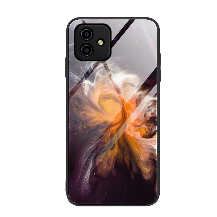 Marble Pattern Glass Phone Case, For OPPO A17, For Realme C33, For Honor Play6C