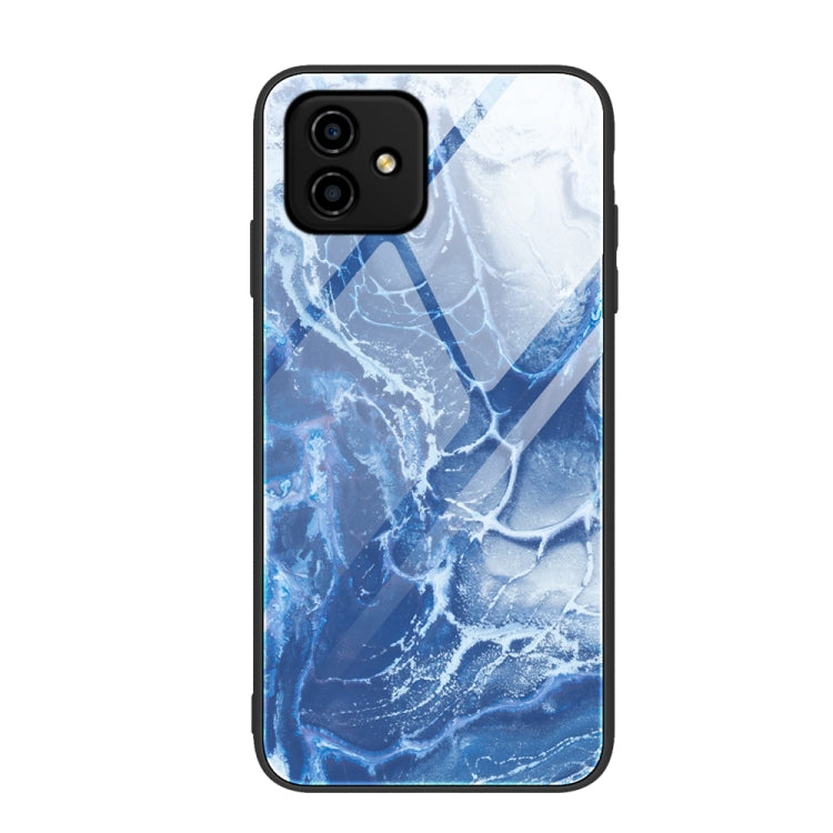 Marble Pattern Glass Phone Case, For OPPO A17, For Realme C33, For Honor Play6C