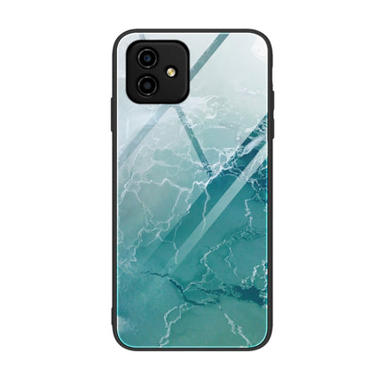 Marble Pattern Glass Phone Case, For OPPO A17, For Realme C33, For Honor Play6C