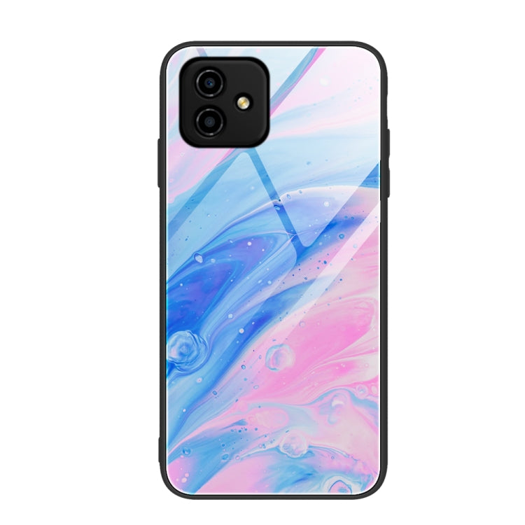 Marble Pattern Glass Phone Case, For OPPO A17, For Realme C33, For Honor Play6C