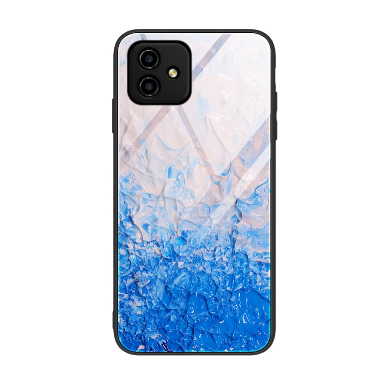 Marble Pattern Glass Phone Case, For OPPO A17, For Realme C33, For Honor Play6C