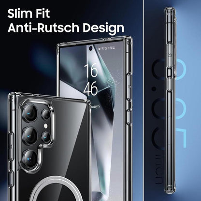 Transparent Frosted MagSafe Phone Case, For Samsung Galaxy S26 Ultra 5G, For Samsung Galaxy S25 5G, For Samsung Galaxy S25+ 5G, For Samsung Galaxy S25 Ultra 5G, For Samsung Galaxy S24 FE 5G, For Samsung Galaxy S24 Ultra 5G, For Samsung Galaxy S24+ 5G  ...