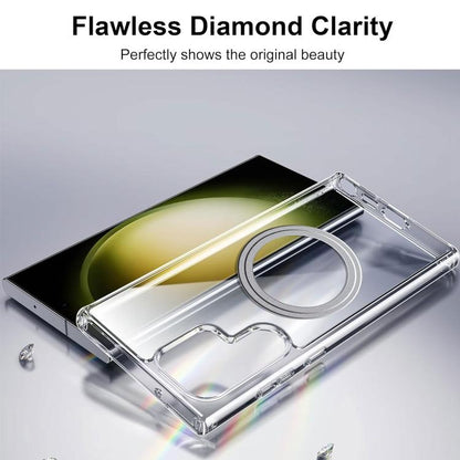 Transparent Frosted MagSafe Phone Case, For Samsung Galaxy S26 Ultra 5G, For Samsung Galaxy S25 5G, For Samsung Galaxy S25+ 5G, For Samsung Galaxy S25 Ultra 5G, For Samsung Galaxy S24 FE 5G, For Samsung Galaxy S24 Ultra 5G, For Samsung Galaxy S24+ 5G  ...