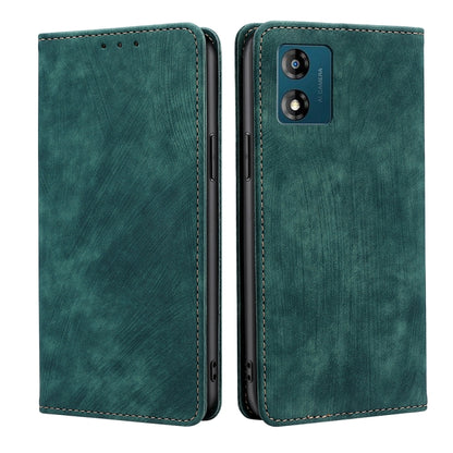 RFID Anti-theft Brush Magnetic Leather Phone Case, For Motorola Moto E13 4G, For OPPO A17k, For OPPO Reno8 T 4G, For Xiaomi Poco X5 Pro / Redmi Note 12 Pro Speed
