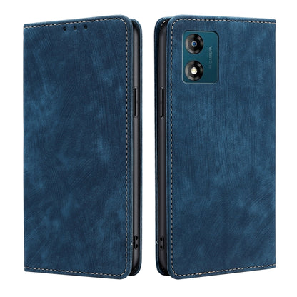 RFID Anti-theft Brush Magnetic Leather Phone Case, For Motorola Moto E13 4G, For OPPO A17k, For OPPO Reno8 T 4G, For Xiaomi Poco X5 Pro / Redmi Note 12 Pro Speed