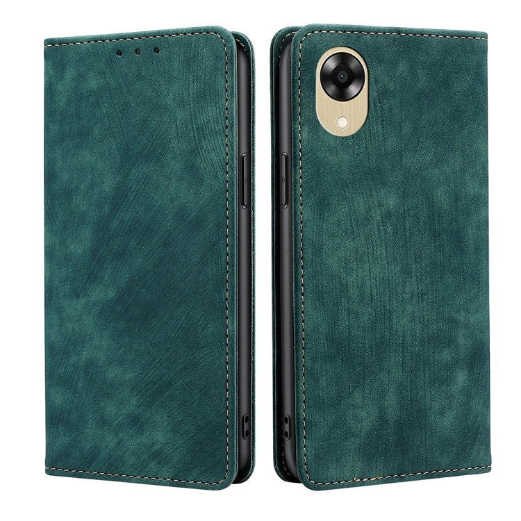 RFID Anti-theft Brush Magnetic Leather Phone Case, For Motorola Moto E13 4G, For OPPO A17k, For OPPO Reno8 T 4G, For Xiaomi Poco X5 Pro / Redmi Note 12 Pro Speed