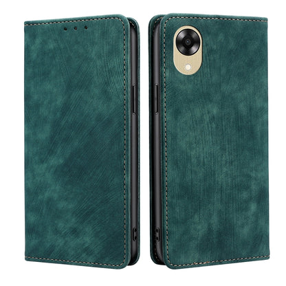 RFID Anti-theft Brush Magnetic Leather Phone Case, For Motorola Moto E13 4G, For OPPO A17k, For OPPO Reno8 T 4G, For Xiaomi Poco X5 Pro / Redmi Note 12 Pro Speed