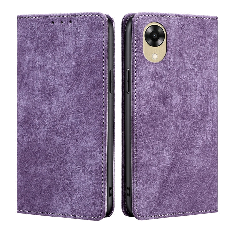 RFID Anti-theft Brush Magnetic Leather Phone Case, For Motorola Moto E13 4G, For OPPO A17k, For OPPO Reno8 T 4G, For Xiaomi Poco X5 Pro / Redmi Note 12 Pro Speed