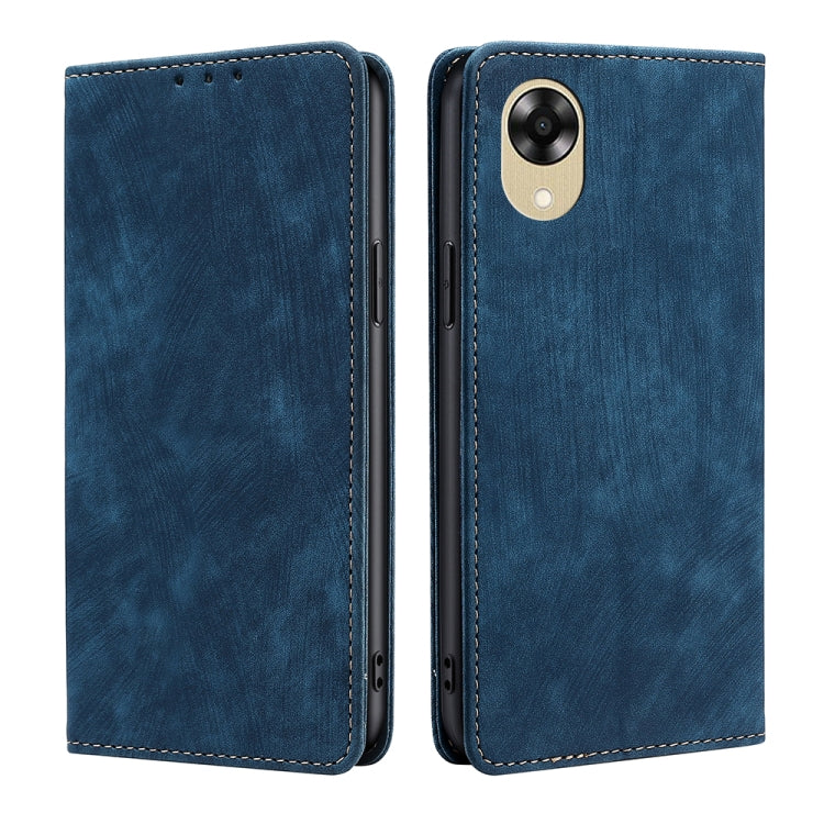 RFID Anti-theft Brush Magnetic Leather Phone Case, For Motorola Moto E13 4G, For OPPO A17k, For OPPO Reno8 T 4G, For Xiaomi Poco X5 Pro / Redmi Note 12 Pro Speed