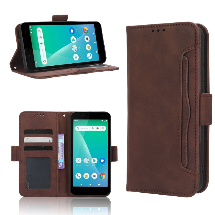 Skin Feel Calf Texture Card Slots Leather Phone Case, For TCL 305i, For TCL 405 / 406 T506D, For Unimax UMX U696CL, For vivo S16 Pro / S16