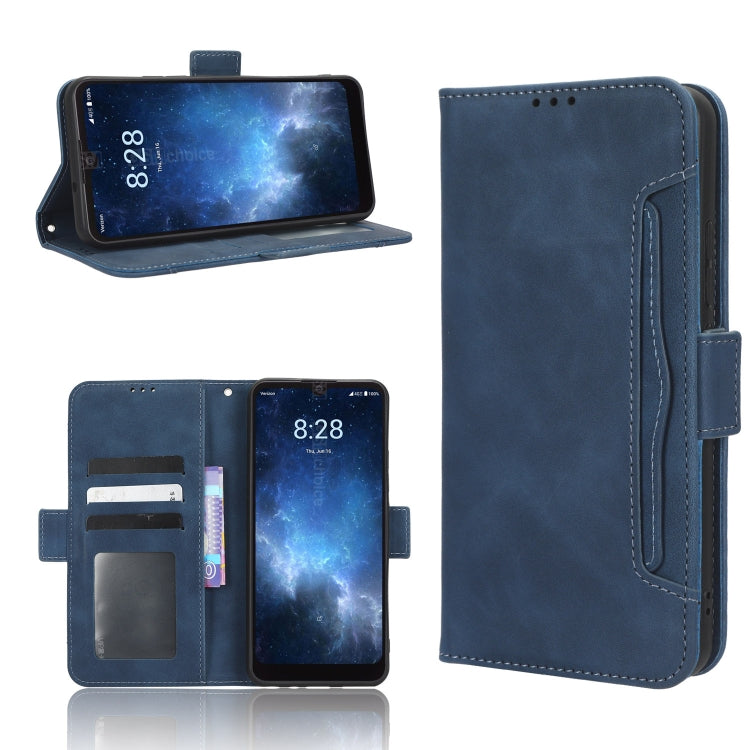 Skin Feel Calf Texture Card Slots Leather Phone Case, For Sharp Rouvo V, For Xiaomi Poco X5 5G / Redmi Note 12 5G, For OnePlus 11 5G, For ZTE Libero 5G III