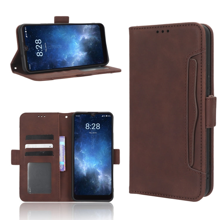 Skin Feel Calf Texture Card Slots Leather Phone Case, For Sharp Rouvo V, For Xiaomi Poco X5 5G / Redmi Note 12 5G, For OnePlus 11 5G, For ZTE Libero 5G III