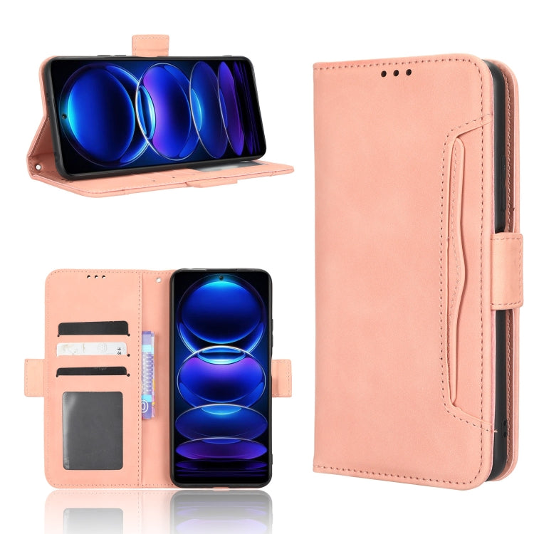 Skin Feel Calf Texture Card Slots Leather Phone Case, For Sharp Rouvo V, For Xiaomi Poco X5 5G / Redmi Note 12 5G, For OnePlus 11 5G, For ZTE Libero 5G III